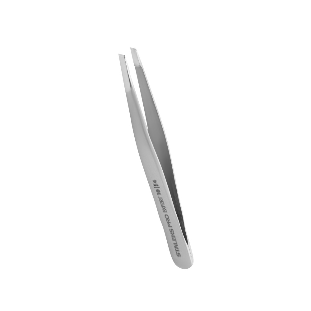 STALEKS PRO - Pensetă pentru sprâncene EXPERT 10 TYPE 4 (marginile înguste și înclinate)