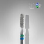 Freză diamantă DUO conic albastru-verde EXPERT diametru 2,5 mm / piesa de lucru 8 mm