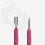 Spatulă de manichiură gummy cu mâner din silicon UNIQ 10 TIP 2 (împingător rotunjit îngust și împingător teșit) - imagine 2