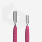 Spatulă pentru manichiură cu mâner din silicon UNIQ 10 TYPE 1 (împingător rotunjit lat și îngust) - imagine 2